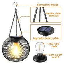 Outdoor Solar Lantern Hanging Solar Lanterns Outdoor Lights Waterproof Lanterns Garden Patio Party Decor A