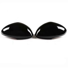 2 stuks zijspiegelkappen compatibel met Alfa Romeo Giulia 2017-2020 ABS Carbon Black
