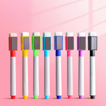 Rotuladores para pizarra blanca, juego de 8 rotuladores y borrador para pizarra blanca, rotulador de punta fina de colores par