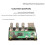 RPi0-3U1ETH for Raspberry Pi Zero Expansion Board 100Mbps Ethernet Port Expansion Board with 3XUSB 2.0  Riser Card 8