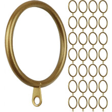 High quality brand new 28 pcs Gold 1.5-Inch Inner Diameter Metal Curtain Rings with Eyelets