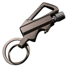 3-in-1 sleutelhangeraansteker, waterdichte vuursteen, aansteker, sleutelhangers, flesopener, multifunctioneel gereedschap voo