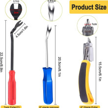 4Pcs Upholstery and Repair Staple Remover Tack Puller Nail Remover Tool Set,for Furniture Floor Wall Wooden Case Frame