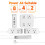 Panel de enchufes de 110 V con interruptor independiente, cable de extensión USB, extensor de enchufe multifuncional de alta p 2