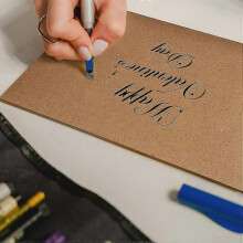2025 envelopes (100 pieces) old kraft paper/windowless - C6-162 x 114 mm, envelopes, close