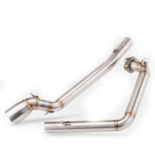 Section avant d'échappement en acier inoxydable pour motos GSXR125, GSXS125, GSXR150 et GSXS150 (2017-2024)