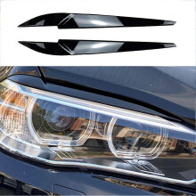 Moldura de acabamento da sobrancelha do farol dianteiro compatível com BMW X5 F15 X6 F16 2014-2018 Acessórios Automotivos Pre