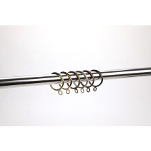 Anneaux de rideaux métalliques dorés de haute qualité, neufs, 28 pièces, diamètre intérieur 1,5 pouce, avec œillets