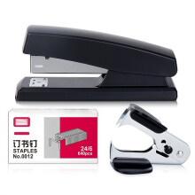 Effort-Saving Stapler Set for Student and Office Use, with Staple Remover and No. 12 Staples