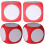 4Pcs DIY Game Dice Large Dice Classroom Writable Dice Decorative Blank Dice Educational Supplies（Includes 4 whiteboard marke 1