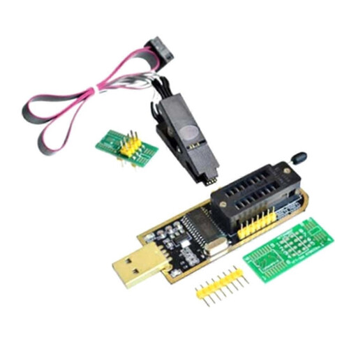 CH341A 24 25 Series EEPROM Flash BIOS USB Programmer Module+Test Clip