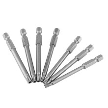 Compatible with Ouitble Magnetic Star Screwdriver Bits Set, 7pcs S2 Steel 75mm 1/4 Inch Hex Shank T8-T30 Security Star Bits