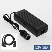 Konwerter prądu przemiennego na prąd stały 220 V na 12 V, gniazdo zasilania 12 V do urządzeń elektrycznych w samochodzie,
