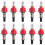 10 Pcs Underfloor Heating Manifold Flow Meter, Visual Flow Monitoring Regulator for Underfloor Heating Systems(1/2) 1