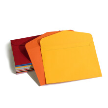 Enveloppes pour papier à lettres, 100 pièces, couleurs assorties