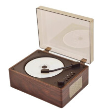 Retro CD-speler, oplaadbaar, ondersteunt CD, Bluetooth, USB, 3,5 mm AUX, draagbare CD-speler, Bluetooth-compatibel.