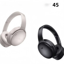 Compatibel met QC45 draadloze Bluetooth-hoofdtelefoon met ruisonderdrukking, over-ear hoofdtelefoon met microfoon, personalisee
