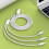 Cable de datos universal 3 en 1 de 1 m, 8 pines, tipo C, Micro USB, carga rápida, compatible con iPhone, JIKAIX 2
