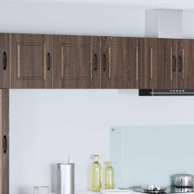 vidaXL Wall Cabinet PORTO 2 pcs Brown Oak 40 x 31 x 40 cm