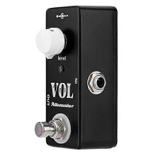 VOL Attenuator Mini Pedal Electric Guitar Effect Pedal with True Bypass Full Metal Shell Guitar Acc