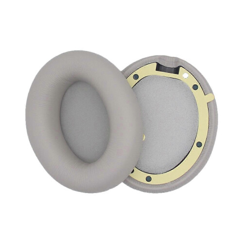 Replacement Earpads for Wireless with Soft Protein Leather Noise Isolation Sponge Gray