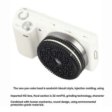32mm F10 pancake-lens met vrije scherpstelling, compatibel met Sony E-mount systeemcamera's.