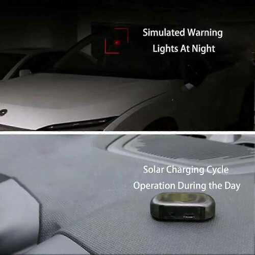 Car Solar Power AntiTheft Led Flashing Security Light, Car Led Solar Alarm Warning Strobe Flash Light 1