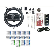 Kit D'Horloge Électronique à Monter Soi-Même avec Affichage LED Rotatif DS1302, Heure, Température, Apprentissage, Projet de Soudure, Pratique,