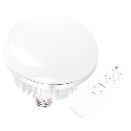 85W LED Photographic Lighting Bulbs E27 Base Lamp with Remote Control Dimmable Daylight Bulb for Photo Studio Softbox