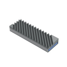 M.2 SSD-Koellichaam M2 2280 Solid State Harde Schijf Aluminium Koellichaampakking met Siliconen Thermische Pad PC-Accessoires Grijs