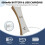 Motion Sensor Wall Light - Wireless Rechargeable Magnetic Sconce with 3 Color Modes for Home White 8