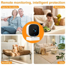 Wireless 4K HD Camera Wide-Angle Webcam Indoor Monitoring APP with IP65 Waterproof Camera Night Version 2-Way Audio