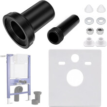 Toilet Connection Set,for Geberit Toilet Connection Pipe 152.426.46.1, for PE Pipe Diameter 90/110, Soundproofing Set