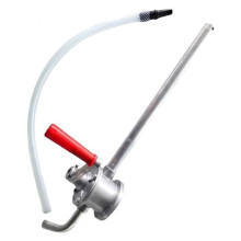 Manual Hand Rotary Drum Pump 55 Gallon Aluminum Alloy Hand Crank Oil Transfer with Adjustable 2 Inch Adapter