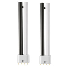 2 Pack 2G11 18W Bug Zapper Light Bulb, Dual Color Design Dual Spectrum Attract Mosquitoes & Flies Effectively