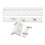 Built-in Refrigerator Slide Rails, Smooth Glide Mobile Shelf Tracks for Easy Access, Space Optimization, White 3