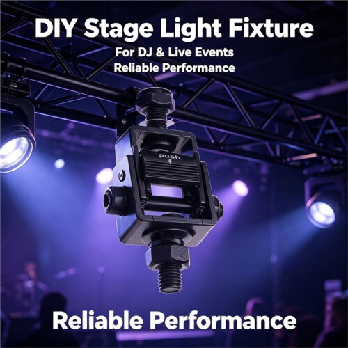 Quick Lock Lighting Truss Clamp, Folding Side Hook Base, Push Fast Lock Fixture, DIY Stage Light Truss Clamp Accessory 1