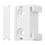 Built-in Refrigerator Slide Rails, Smooth Glide Mobile Shelf Tracks for Easy Access, Space Optimization, White 6