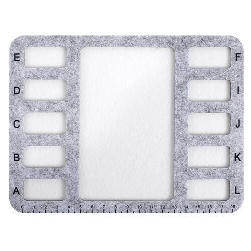 Conjunto de 5 Peças de Tapete de Feltro para Beading, Placa Retangular de 7,9x5,9 Polegadas para Fazer Joias e Artesanato