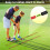 Alignment Sticks Holder, Angle Adjustable  Training Aid, Weighted  Swing Trainer with Metal Sticks 2