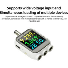B50 4.5-80V Digitaler Leistungsmesser 0-6A 0-600W Hochpräzisions-Voltmeter Amperemeter DC5.5 Dreifach-Tester 5517Multimeter