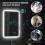 70 x 50cm LED Bathroom Mirror, with Bluetooth - Silver Tone 7