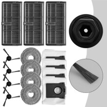 Para el Kit de Piezas de Repuesto del Aspirador para Mova P10 Pro Ultra, Filtros, Paños de Mopa, Cepillos Laterales y Bolsas de Polvo