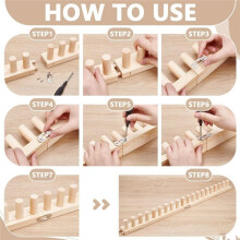 65" Chunky Brei Dekbed Weefgetouwen, Houten Weefgetouwen Kit voor Jumbo Garens Handweven, Beginner Cadeau