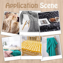 65" Chunky Strickdecke Webrahmen, Holzrahmen-Set für Jumbo-Garn Handweberei, Geschenk für Anfänger