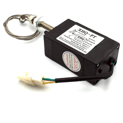 XHQ-PT Power /Off Pull Control Shutdown Device 12/24V for Generator Flameout Shutdown Solenoid Valve Normally Open B