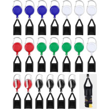 1 Ensemble de Clip de Briquet Rétractable, Porte-Clés Pendentif de Briquet Coloré, Couvercle de Briquet Classique, Clip Simple