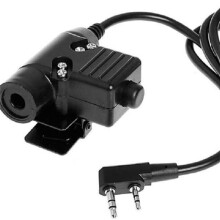 Walkie Talkie Earpiece Headset for UV-5R 888S KD-C1, 2 Pin PTT Mic Hands Free Radio Headset