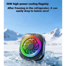 REDMAGIC 8 Pro Magnetic Phone Radiator Fast Semiconductor Cooling Fan with RGB Light for Mobile Gaming White