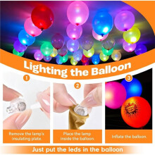 120pcs LED Balloon Lights,  LED Light Warm White, LED Balloon Light for Paper Lantern, Balloon Light, Birthday Party